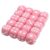 Outanaya 100pcs Pink Acrylic Round Dice Set with Rounded Corners for Bars and Parties Versatile Use Table Games Dice Unique Stylish Six Sided Set for Board Games and Educational Activities