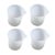 Outanaya 4pcs Ml Silicone Measuring Cups with Precise Graduation for Epoxy and Liquid Measurement, Smooth Non-stick Surface, Easy to Clean and Extract, for Kitchen and Science Experiments
