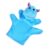 Outanaya Blue Animal Hand Puppet Plush with Five-Finger Glove Design, Made of Soft Short Plush and Pp Cotton, for Storytelling and Developing Imagination