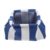 Outanaya Empty Mahjong Tile Bag for American Mahjong Tiles, Portable Striped Polyester Carrying Case with Zipper, Stylish and Versatile Game Accessory for Summer Vacation and Beach Games