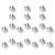 Outanaya Silver Iron Shelf Clips Sturdy Support Bracket 30pcs Supports with Pressfit Design and Polished Edges , for Document Organization for Filing Cabinets and Cabinets in Office