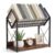 Outink Desktop Bookshelf Organizer, 2 Tier Wood Desk Shelf for Tabletop Storage, Small Desktop Shelf for Office Home Dorm, Table Shelf Book Rack for Books/Supplies/Decor Display (Black)