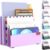 OUTIOE Mail Organizer Countertop, Small Desk File Organizer, Metal File Holder – Essential Workspace Organizers for Office Desk, Home Office (Purple)