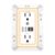 Outlet Extender Surge Protector – NUOZHI 6 Outlet Splitter with 4 USB Ports(2 USB-C) and Night Light, Multi Plug Wall Outlet 1680J Power Strip for Home Office Dorm Room Essentials, ETL, White