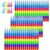Outus 50 Pcs Stackable Crayons Bulk Stacking Buildable Crayon Colorful Stacking Crayons Party Favors DIY Rainbow Pencil for Kids Preschool School Supplies Birthday Party Art Drawing Home Office
