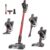 OUYFHK Cordless Vacuum Cleaner, 45KPA Stick Vacuum, 45Mins Runtime, 8-in-1 Anti-Tangle Vacuum Cleaners for Home with LED Display, Rechargeable Lightweight Vacuum for Pet Hair/Carpet/Floor