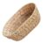 Oval Hyacinth Grass Woven Storage Basket, Khaki Shelf Organizer
