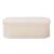Oval Storage Ottoman Bench, Folding Teddy Fleece, 660LBS, Beige