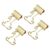 OVAQUIXI 100PCS Dog Clips Metal Hollow Shape Strong Clamping Force Fold Back Paper Clips with Gold Color for Documents Organization