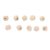 OVAQUIXI 100Pcs Octagonal Wood Beads Unfinished Wood Beads for Necklace Keychain Jewelry Making DIY Crafts Kindergarten Painting Parent Child Activities