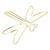 OVAQUIXI 100Pcs Plating Gold Dragonfly Paper Clips, Jumbo Wide Paper Clips with Rustproof Metal Non Skid Design for Office File Classification Bookmark Use