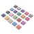 OVAQUIXI 20 Colors Ink Pads Non Washable Oily Stamp Ink Pad for Craft Graffiti Painting with Bright for Fabric Paper Wood