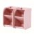 OVAQUIXI 3.62in Desk Organizer, Slanted 2 Pack (Pink)