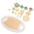 OVAQUIXI Wooden Tea Party Set with Smoother Edges and Rich Accessories for Toddler Girls Gift