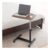 Overbed Table Portable Side Table Lazy Table Adjustable Height and Angle Standing Desk with Wheels (Color : Blue) (Brown)