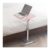 Overbed Table Portable Side Table Lazy Table Adjustable Height and Angle Standing Desk with Wheels (Color : Blue) (Pink)