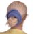 Oversized Alpaca Silk Knit Scrunchie – Luxury Jumbo Hair Tie, Hand-Knitted 7-Inch Gentle Hair Bun Holder, Soft Natural Wool Scrunchie for Thick Hair, Gift for Her – Handmade (Denim Mist)