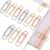Oversized Heart Paperclip Pen Holder for Notebooks & Journals – Premium Metal Large Paper Clip Pen Clips for Notebook, Planner & Clipboard Use – 9 Pack Gold, Silver & Rose Gold Heart Pen Holders
