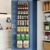 Over The Door Pantry Organizer, 8-Tier Over The Door Organizer with Adjustable Baskets, Metal Hanging Spice Rack for Pantry Organizers and Storage, Suitable for Kitchen Laundry Room & Bathroom, Black