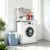 Over Washer Dryer 2 Tier Storage Shelf, Laundry Bathroom Metal Organizer