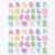 OVRUNS 52PCS A-Z Letter Beads Horizontal Hole Acrylic DIY Alphabet BagCharm