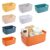 OWill 7 Pcs 2.1 L Plastic Storage Bins and Baskets for Efficient Home Classroom Organization Small Containers in Multicolour for Kitchen, Cupboard box, and Bathroom Organizer on Shelves and Tubs