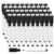 OWLKELA 40 Pcs Magnetic Dry Erase Markers with Eraser Cap, Fine Tip Whiteboard Markers with Eraser, Low Odor Dry Erase Marker Set for School Office Home, Black