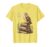 Owl on Textbooks Back to School Graphic T-Shirt, Men, Lemon Yellow, Small