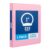 Oxford 3 Ring Binders, 1 Inch, 1 Pack, Pink, Holds 225 Sheets, Round Ring Binder, PVC Free, Customizable Covers, 2 Pocket Three Ring Binders for School, Home, and Office Organization