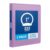 Oxford 3 Ring Binders, 1 Inch, 1 Pack, Purple, Holds 225 Sheets, Round Ring Binder, PVC Free, Customizable Covers, 2 Pocket Three Ring Binders for School, Home, and Office Organization