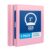 Oxford 3 Ring Binders, 1 Inch, 2 Pack, Pink, Holds 225 Sheets, Round Ring Binder, PVC Free, Customizable Covers, 2 Pocket Three Ring Binders for School, Home, and Office Organization