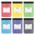 Oxford Jr. Composition Notebooks, Notebooks for School, School Supplies, Half Size, Kids Journal, 7-1/2 x 4-7/8 Inches, College Ruled Paper, 80 Sheets, Primary Marble Covers, 6 Pack (63774)