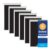 Oxford Steno Pads, 6 Pack, 6×9 Spiral Notepads, 80 Sheets, Black Covers
