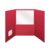 Oxford Tri-Fold Pocket Folders, Letter Size, Red, Interior Business Card Holder, 20 Per Box (59811)
