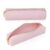 Oyachic Pink Pencil Case,Small Pencil Pouch, Long Leather Cute Aesthetic Makeup Pen Bag