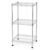 OYEFIT 3-Tier Wire Shelving Unit, 11.8-Inch Square Storage Rack