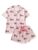 OYOANGLE Pajama Sets for Women 2 Piece Dachshund Print Cute Pjs Button Up Shirt and Shorts Lounge Set Pink X-Large