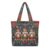 Ozuxouey Nutcracker Christmas Quilted Tote Bag, Holiday Women Shoulder Bag
