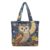Ozuxouey Vintage Quilted Tote Bag, Night Owl Women Shoulder Bag
