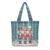 Ozuxouey Womens Christmas Bag Nutcracker Winter Quilted Tote Purse