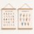 Pack 2 Sign Language Poster for Classroom Wall 12×16 wooden Hanger Framed, Sign Number, American Alphabet Posters for Boho ASL Decor, Back to School