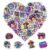 Pack 50 Pcs Holographic Psychedelic Stickers for Water Bottles Waterproof Laptop Luggage Scrapbooking Teens Adults Girls Boys Cute Funny Aesthetic Sticker Packs Small Vinyl Decals