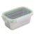 PacknWood 294IBOX620 stainless steel Lunchbox with clear PP lid, stainless steel container, stainless steel food containers, stainless steel containers – 21oz L:6.41in W:3.93in H:2.55in – 6pcs