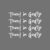 (Pack of 4) Trust in God Heart Vinyl Sticker, 3.5 x 0.7 Inches, Waterproof Decal for Home, Windows, Waterbottle, Trucks, Cars, Laptop