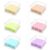 Pack of 6 Scalloped Acrylic Sticky Note Holder 3×3 Inch, Clear Wave Design Post It Note Dispenser, Thick Acrylic Notepad Desk Organizer for Office Home Dorm Classroom