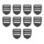 PACKOVE 10 Pcs Plastic Luggage Adjustment Buckles Quick-release Mechanism for Belt and Backpack Strap, Easy to Install Black Plastic Buckles for DIY Handcrafts and Purses