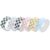 PACKOVE 6 Rolls Checkered Washi Tape Rolls for Scrapbooking and DIY Crafts, Self-Adhesive Decorative Craft Tape Grid Pattern, Suitable for Diaries and Planners, Color
