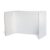 Pacon Privacy Board Protectors, White, 48″ x 16″, 24″ Back, 12″ Side Flaps, 4 Boards/Pack, Case of 6 Packs, 24 Boards Total