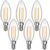 PADMO LUDAZ Non-Dimmable C35 B10 E12 LED Type B Light Bulb 4W,5000K 400LM