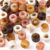 PAGOW 80pcs Acrylic Large Hole Pop Beads, 10×6.7mm Mix Color Hair Beads